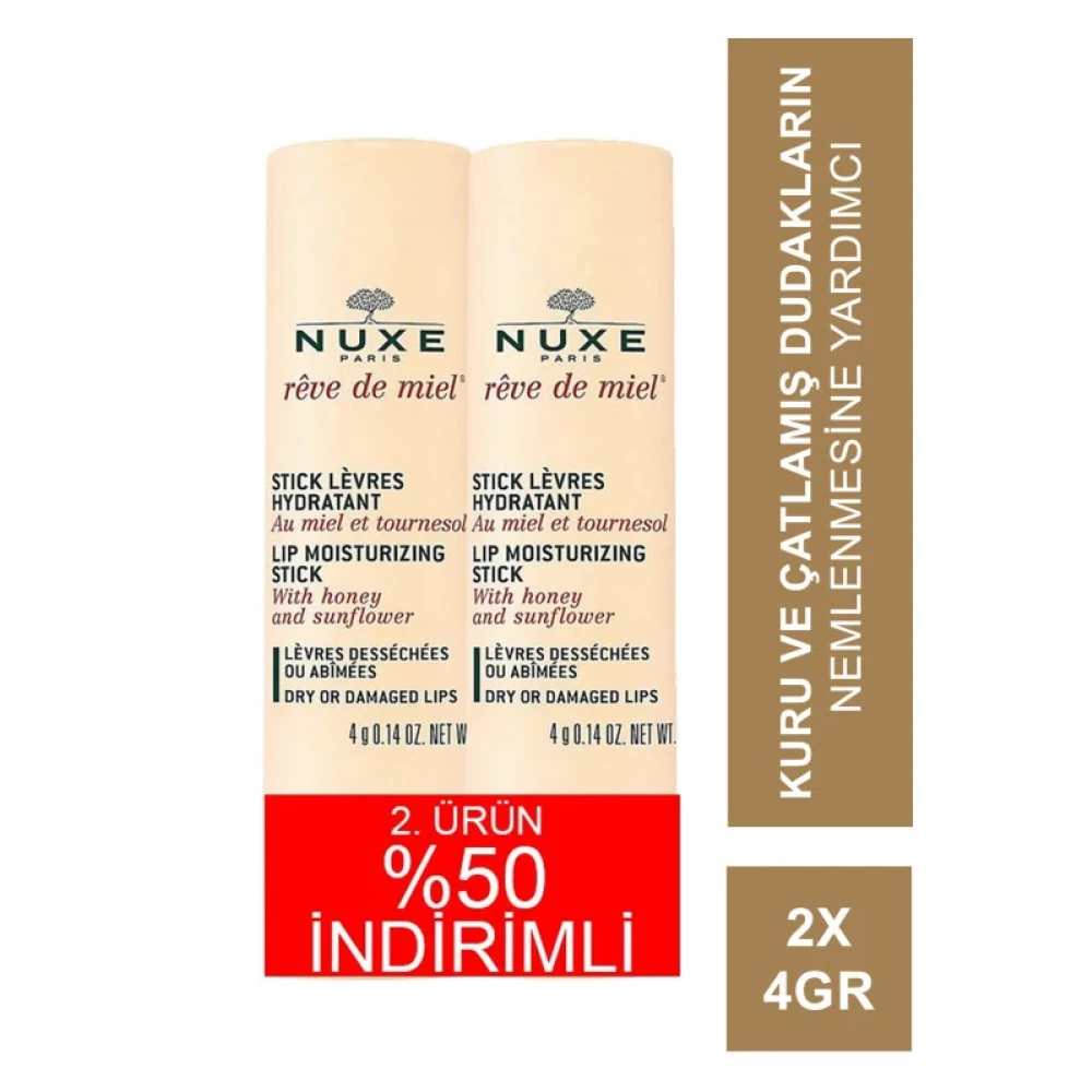 Nuxe Reve De Miel Stick Levres Hydratant 2X 4G Dudak Bakımı / Koruyucu Fiyatı