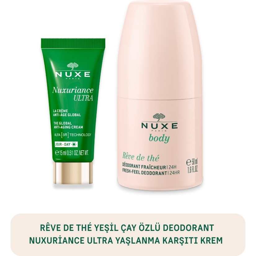 Nuxe Rêve De Thé Yeşil Çay Özlü Deodorant-Nuxuriance Ultra Yaşlanma Karşıtı Krem Hediye - 50 ml Deodorantlar Fiyatı