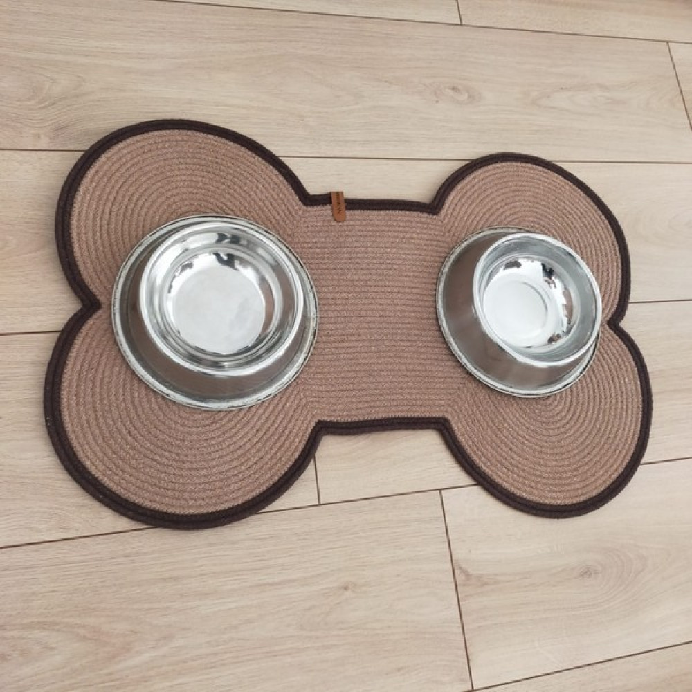 NV Sisters Açık Kahverengi Köpek Kemik Şekli Mama Altlığı/evcil Hayvan Mama Paspası Evcil Hayvan Ürünleri Fiyatı