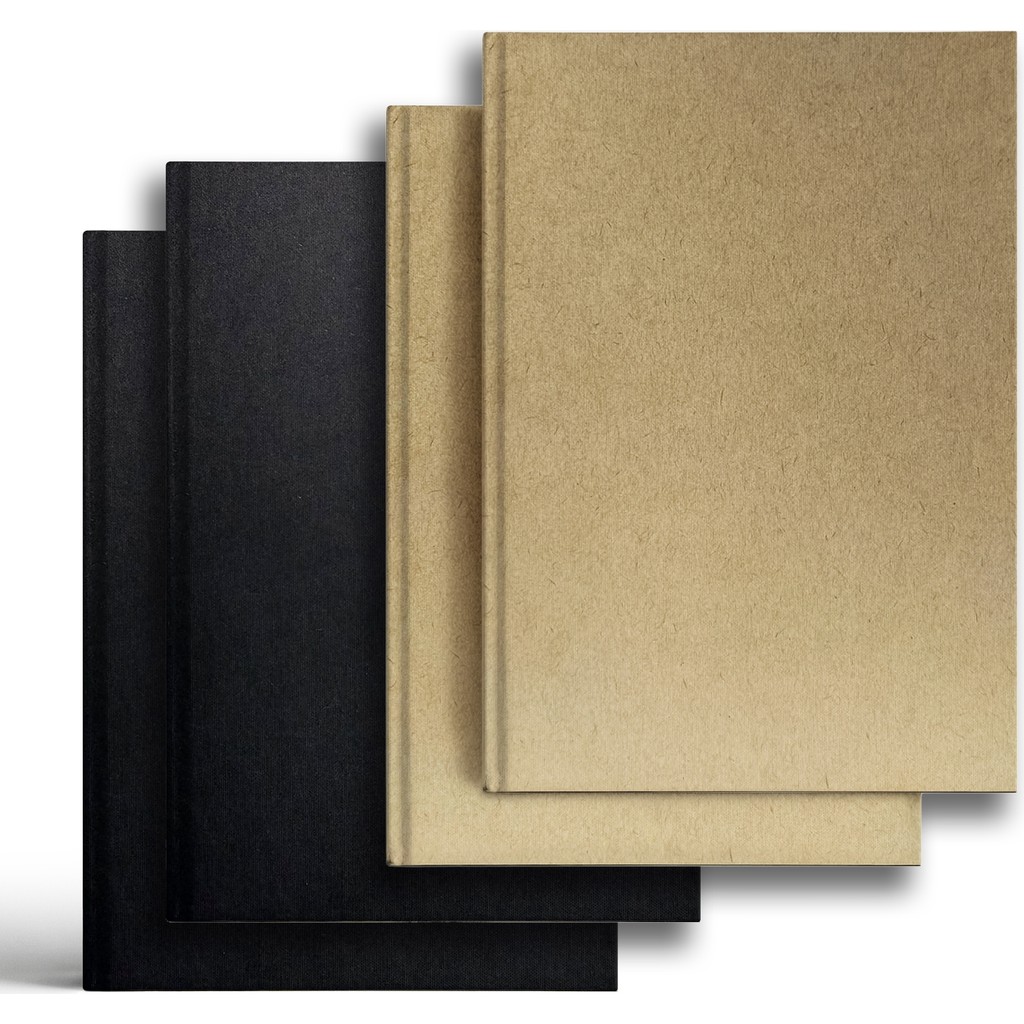 NY 4'lü Set (2 Siyah, 2 Kahve Kraft Kapak) Amerikan Ciltli, 16X24 cm (Orta Boy),Çizgisiz Not Defteri, 128 Sayfa, 90 Gr. Ivory Kağıt Defter & Kağıt Ürünleri Fiyatı