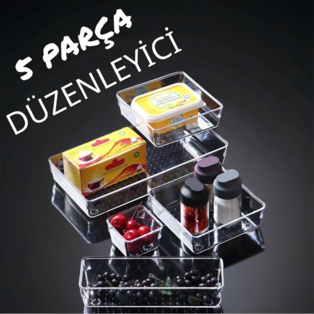 NY Home 5 Parça Çekmece Içi Punto Drawer Düzenleyici Nalburiye & Hırdavat Fiyatı