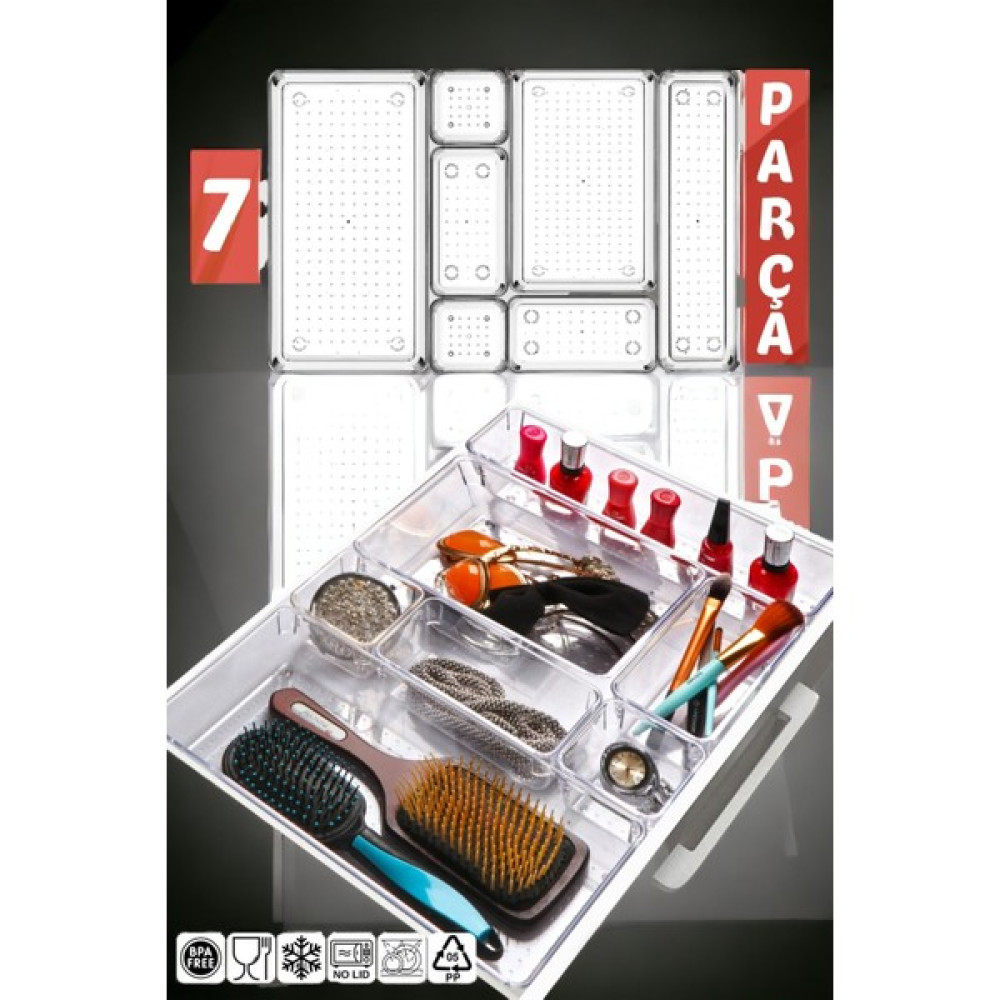 NY Home 7 Parça Çekmece Içi Punto Drawer Düzenleyici Nalburiye & Hırdavat Fiyatı