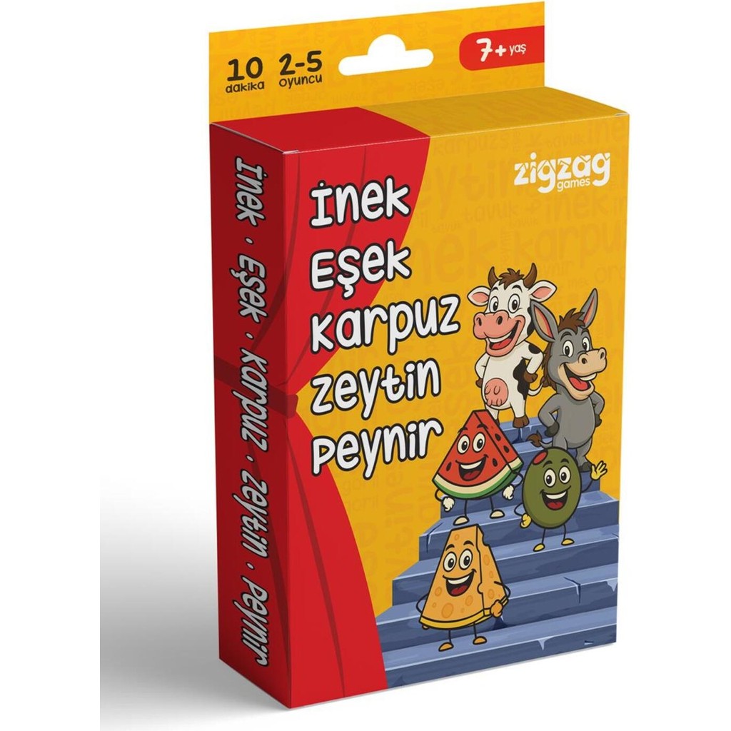Ny Home Inek Eşek Karpuz Zeytin Peynir Eğlenceli Kart Oyunu - Kırmızı Diğer Fiyatı