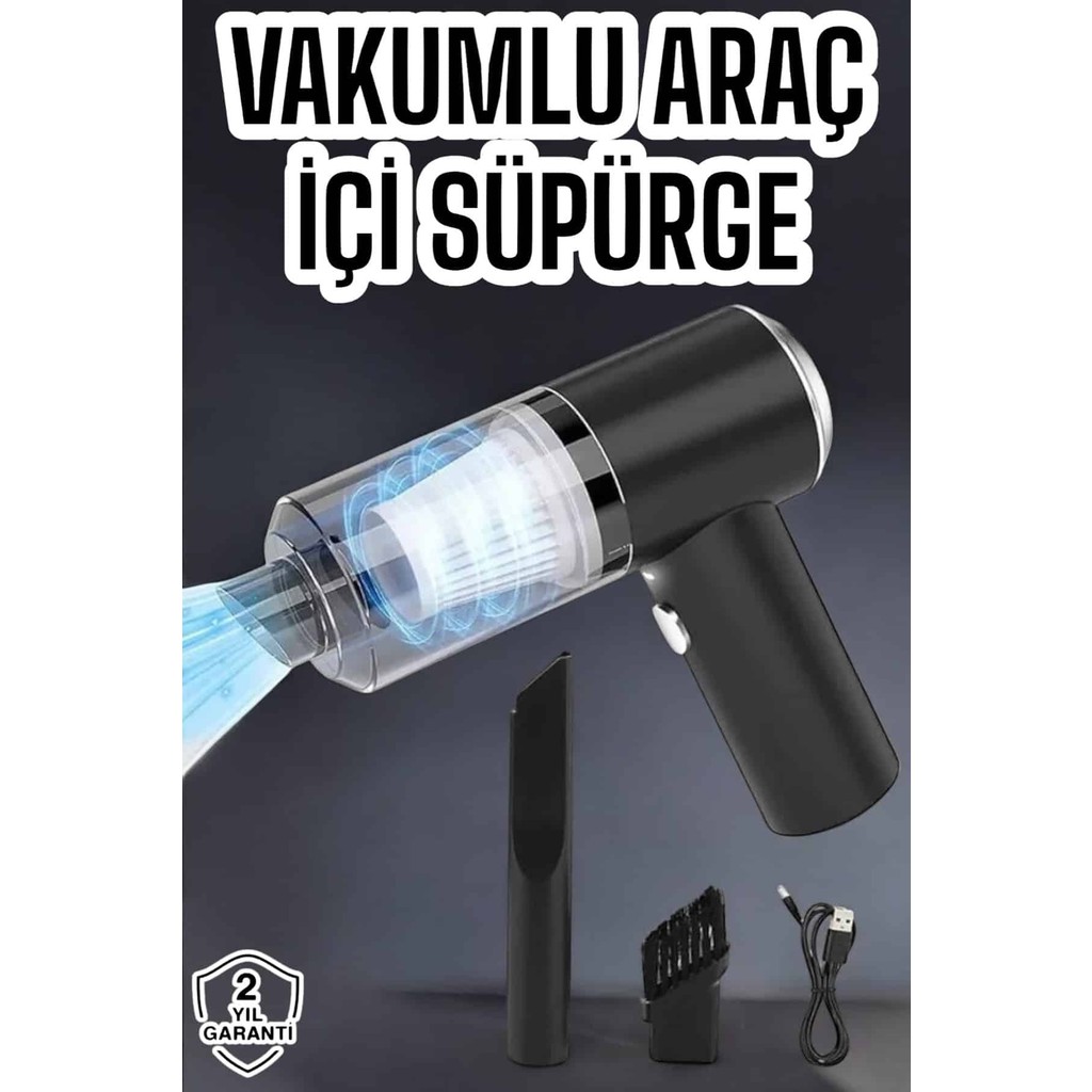 Ny Joy Üflemeli Güçlü Vakumlu Ev Ofis Araç Süpürgesi El Süpürgesi Şarjlı - . - Çok Renkli Diğer Fiyatı