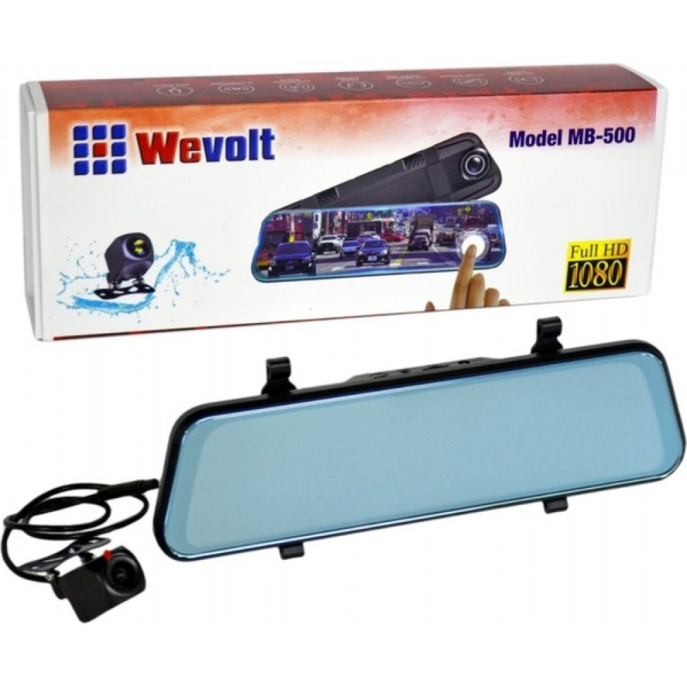 Nyf Wevolt Dvr Kayıt Cihazı 10 Inç Dikiz Ayna Ekranlı Çift Kameralı MB-500 - Siyah Oto Görüntü Sistemleri Fiyatı