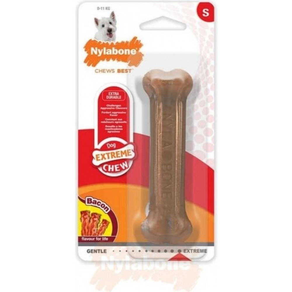 Nylabone 816225-NYLABONE Bacon Domuz Aromalı Çiğneme Kemiği S Evcil Hayvan Ürünleri Fiyatı