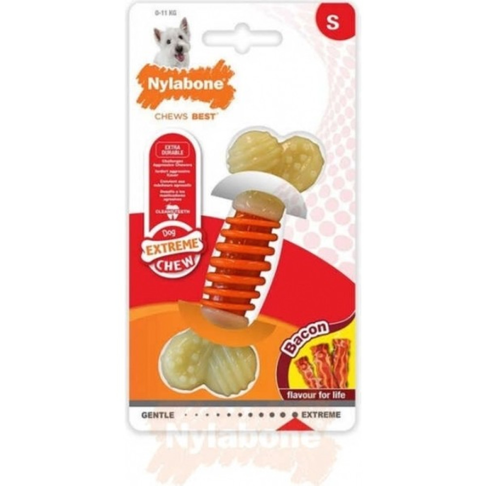 Nylabone 822806-NYLABONE Bacon Domuz Aromalı Çiğneme Kemiği S Evcil Hayvan Ürünleri Fiyatı