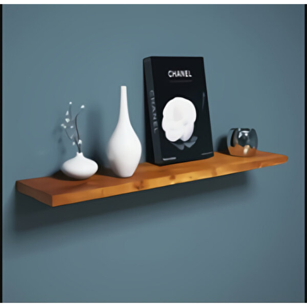 Nym Concept Dekoratif Ceviz mdflam duvar rafı 90x25 cm gizli bağlantılı uçan raf Kitaplık - Duvar Rafı & CD / DVD Rafı Fiyatı