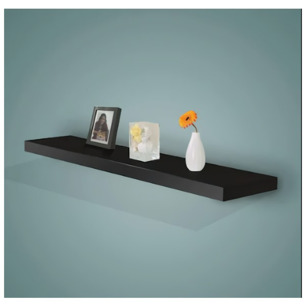 Nym Concept Dekoratif SİYAH mdflam duvar rafı 70x20 cm gizli bağlantılı uçan raf - 70 x 20 cm Kitaplık - Duvar Rafı & CD / DVD Rafı Fiyatı