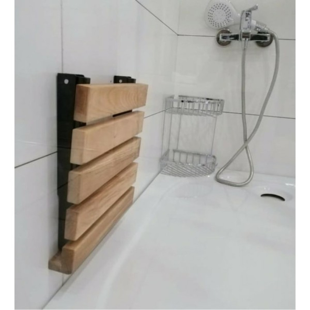 Nym Concept Doğal Gürgen Ağacından Katlanır Banyo Taburesi ,Lüks Banyo Taburesi Banyo Aksesuarları Fiyatı