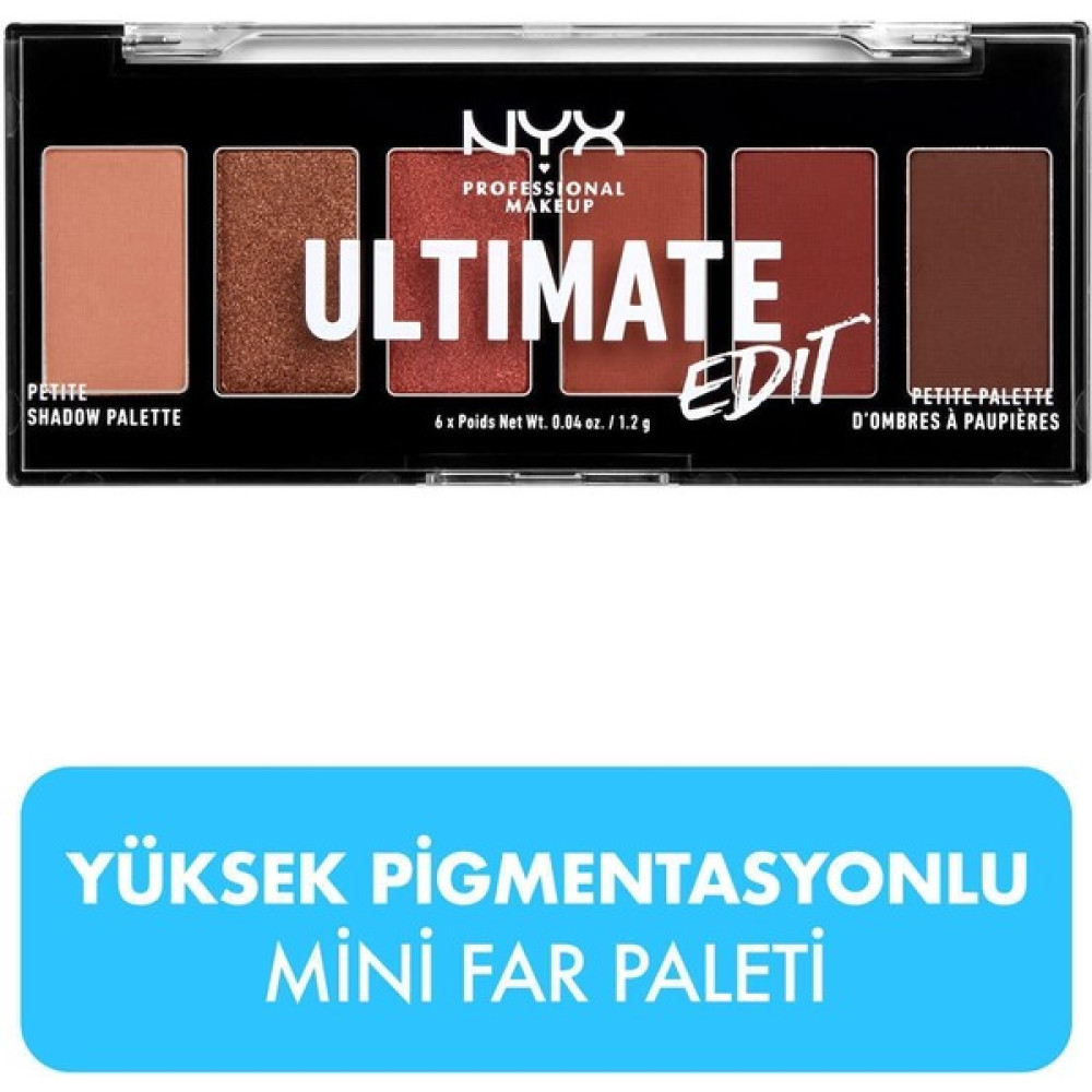 Nyx Göz Farı Paleti - Ultimate Edit Petite Shadow Palette Warm Neutrals 8008971 Göz Farı Fiyatı