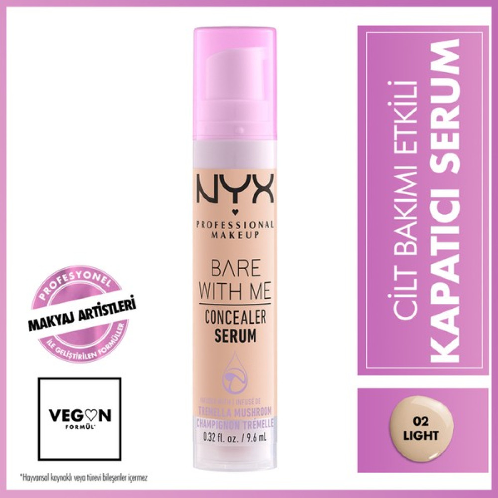 NYX Professional Makeup Bare With Me Concealer Serum - 02 LIGHT Concealer Fiyatı