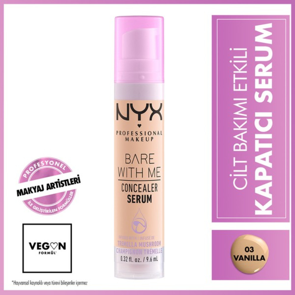 NYX Professional Makeup Bare With Me Concealer Serum - 03 VANILLA - 003 Concealer Fiyatı