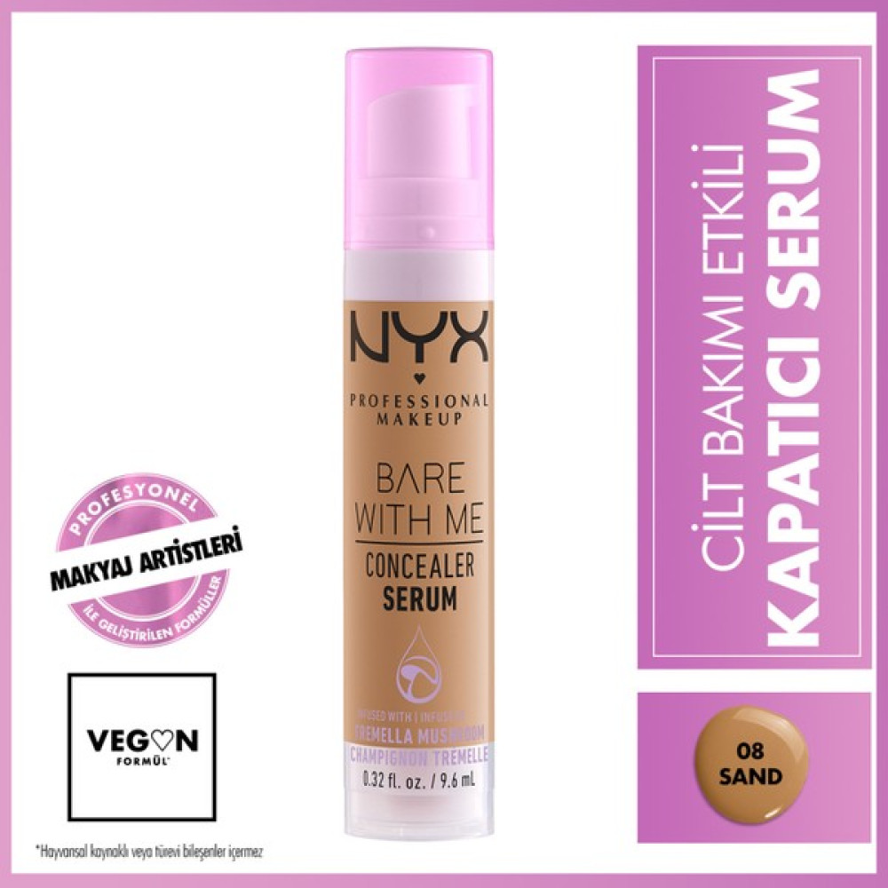 Nyx Professional Makeup Bare With Me Concealer Serum - 08 Sand Concealer Fiyatı