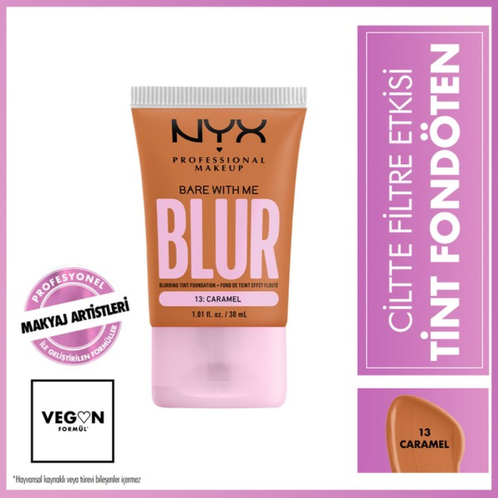 Nyx Professional Makeup Blur Tint Ciltte Filtre Etkili Fondöten - 13 Caramel Fondötenler Fiyatı
