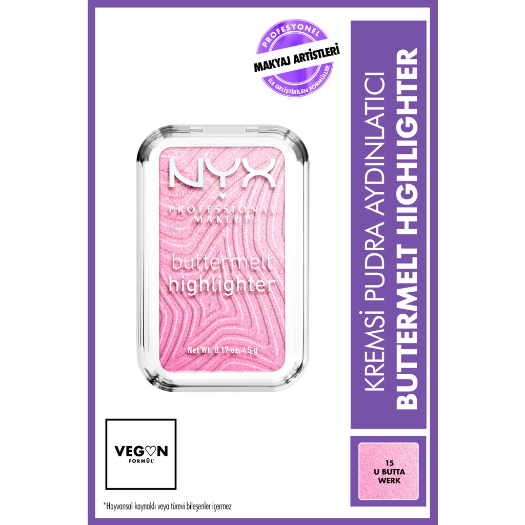 NYX Professional Makeup Buttermelt Highlighter Kremsi Pudra - 15 U Butta Werk Aydınlatıcı Fiyatı
