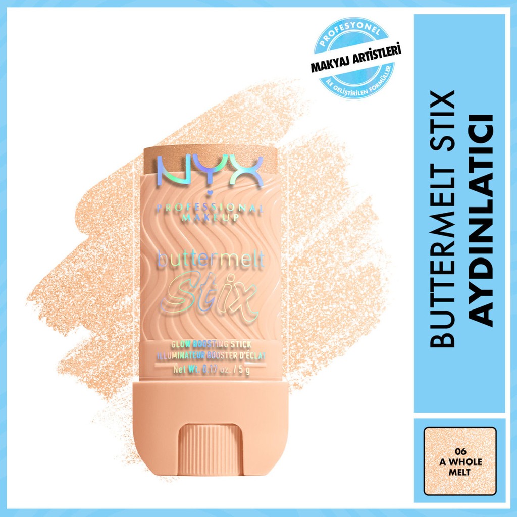 NYX Professional Makeup Buttermelt Stix Highlighter - Kremsi Stick Aydınlatıcı 06 - A Whole Melt Aydınlatıcı Fiyatı