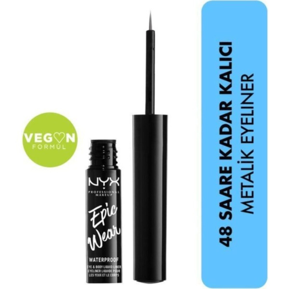 Nyx Professional Makeup Eyeliner - Epic Wear Metallic Liquid Liner Gunmetal Eyeliner Fiyatı