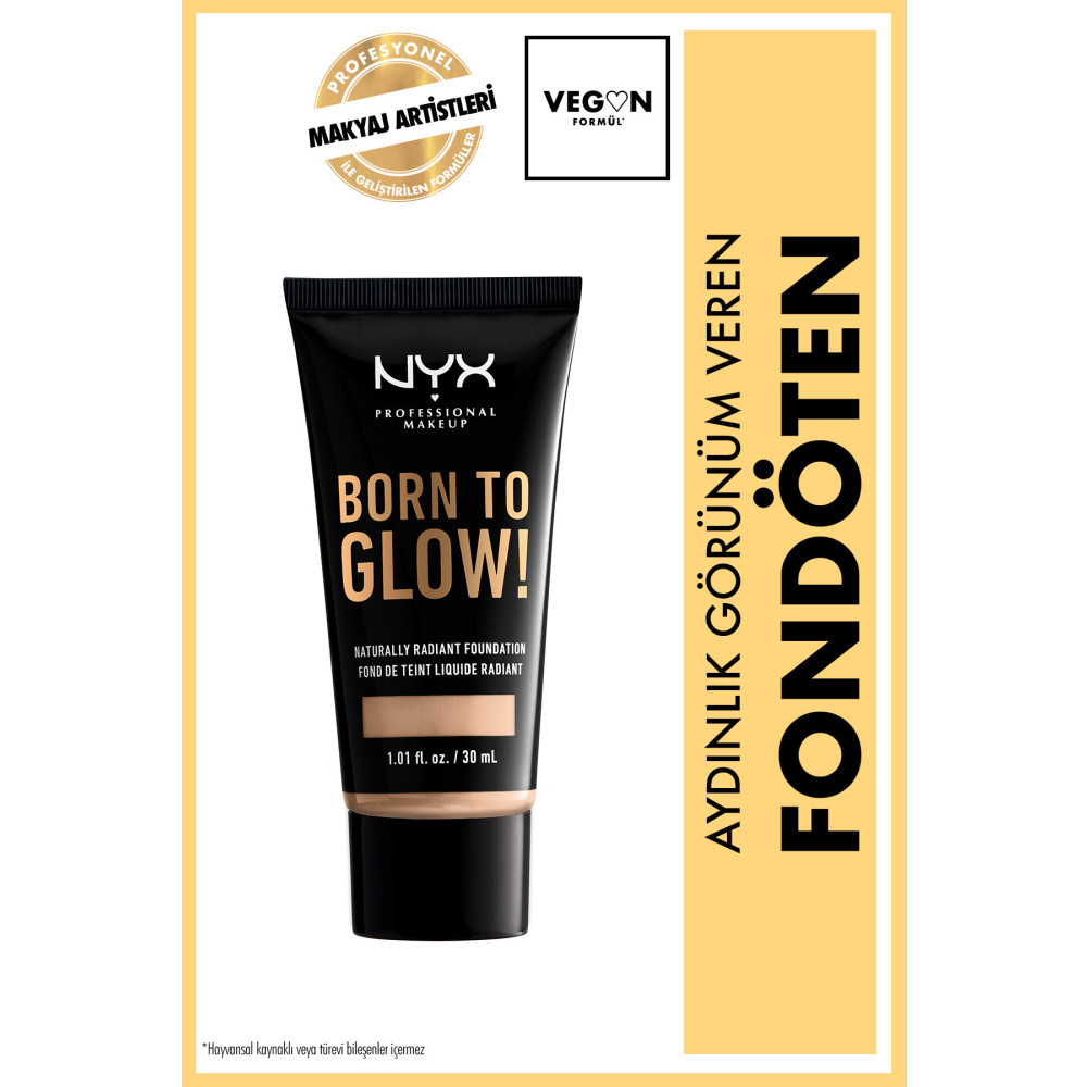 NYX Professional Makeup Fondöten - Born To Glow! Naturally Radiant Foundation 6 Vanilla 800897190347 Fondötenler Fiyatı