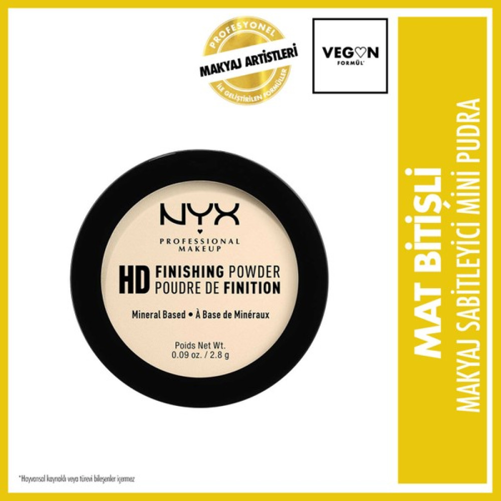 NYX Professional Makeup HIGH DEFINITION FINISHING POWDER MINI - BANANA Fondötenler Fiyatı