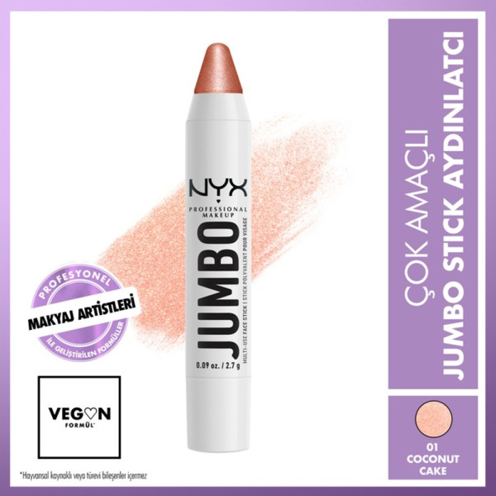 Nyx Professional Makeup Jumbo Face Stick | Çok Amaçlı Stick Aydınlatıcı - Coconut Cake Aydınlatıcı Fiyatı