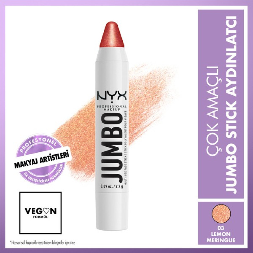 Nyx Professional Makeup Jumbo Face Stick | Çok Amaçlı Stick Aydınlatıcı - Lemon Merıngue Aydınlatıcı Fiyatı