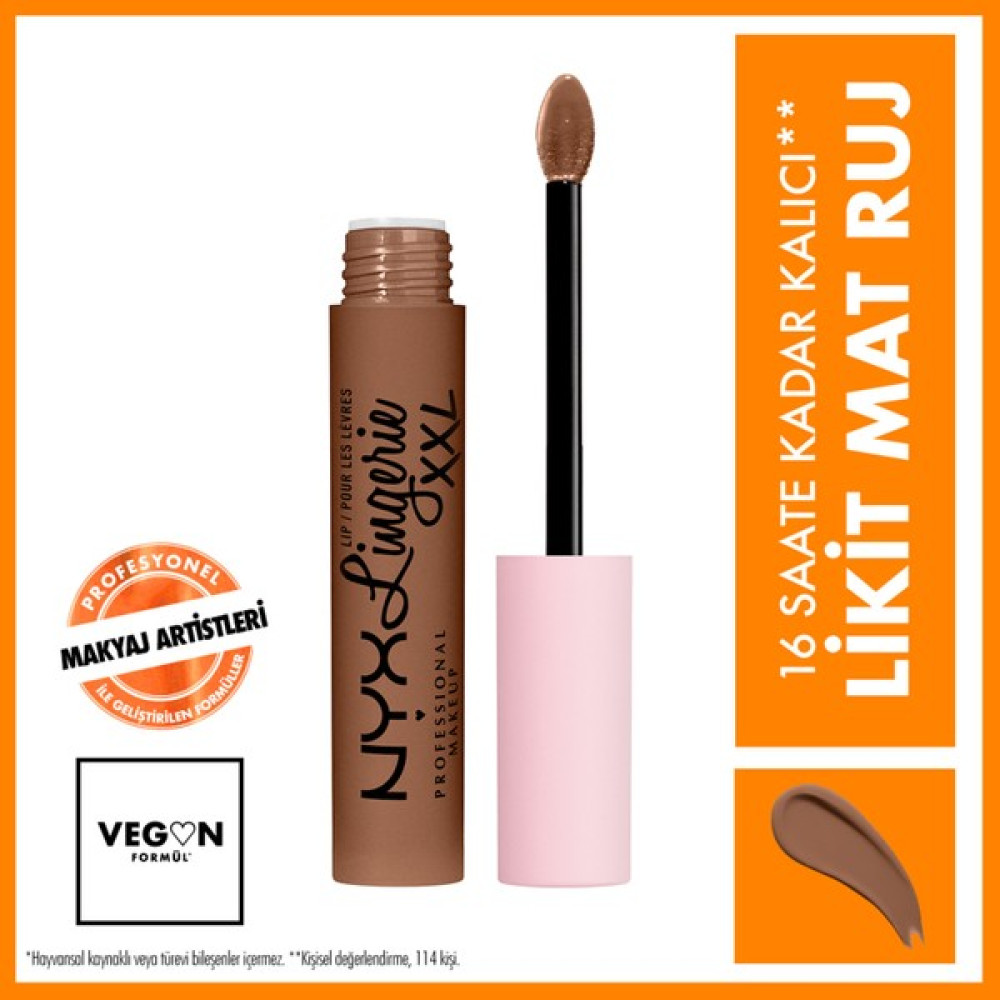 NYX Professional Makeup LIP LINGERIE XXL MATTE LIQUID LIPSTICK - HOT CARAMELO - 29 Rujlar & Dudak Parlatıcıları Fiyatı