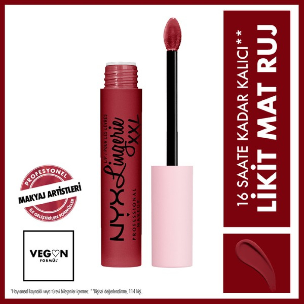 NYX Professional Makeup LIP LINGERIE XXL MATTE LIQUID LIPSTICK - ITS HOTTER - 23 Rujlar & Dudak Parlatıcıları Fiyatı