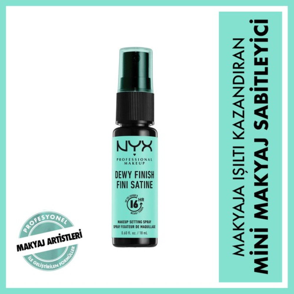 NYX Professional Makeup MAKEUP SETTING SPRAY - DEWY FINISH (MINI) Makyaj Bazı Fiyatı