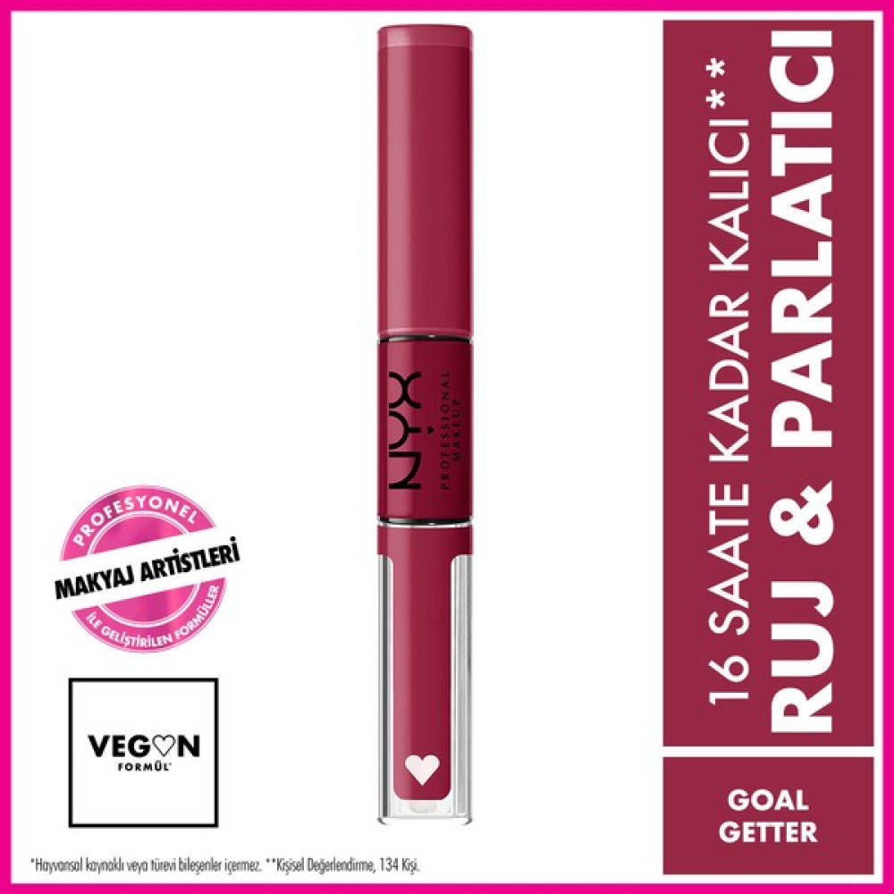 NYX Professional Makeup SHINE LOUD HIGH SHINE LIP COLOR - GOAL GETTER - KIRMIZI BORDO Rujlar & Dudak Parlatıcıları Fiyatı