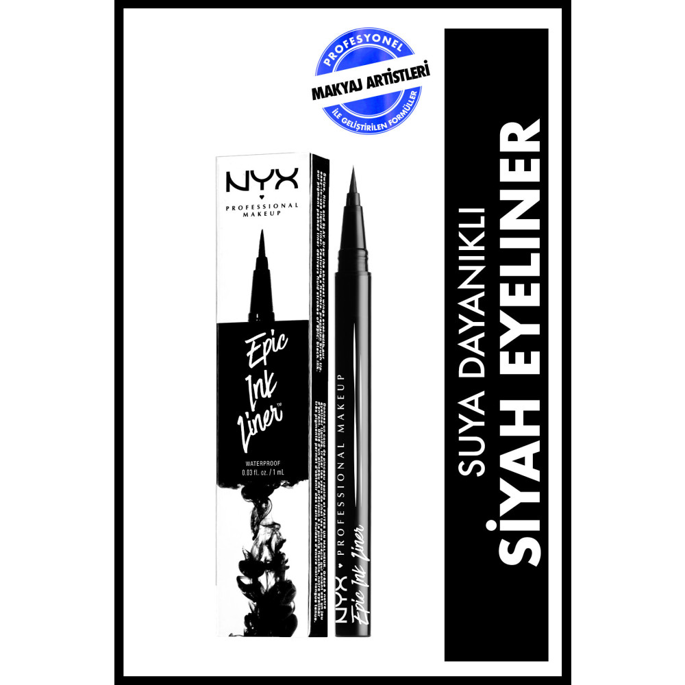 NYX Professional Makeup Siyah Eyeliner - Epic Ink Liner Black 800897085605 Eyeliner Fiyatı