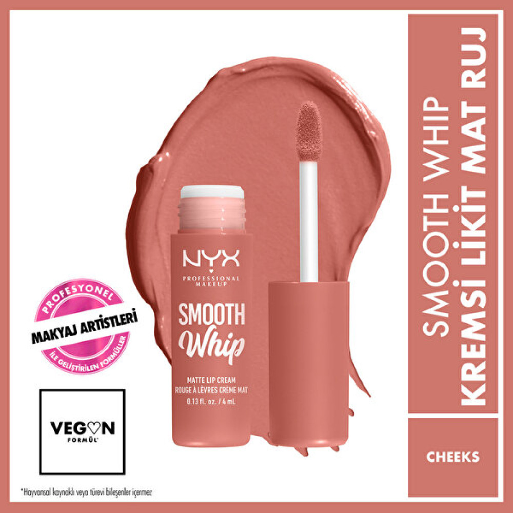 Nyx Professional Makeup Smooth Whip Kremsi Likit Mat Ruj - Cheeks Rujlar & Dudak Parlatıcıları Fiyatı