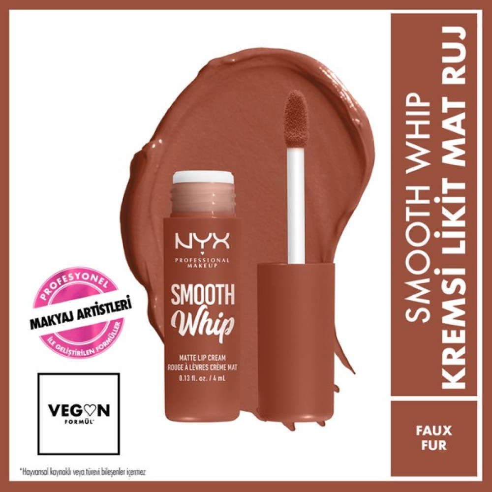 Nyx Professional Makeup Smooth Whip Kremsi Likit Mat Ruj - Faux Fur Rujlar & Dudak Parlatıcıları Fiyatı