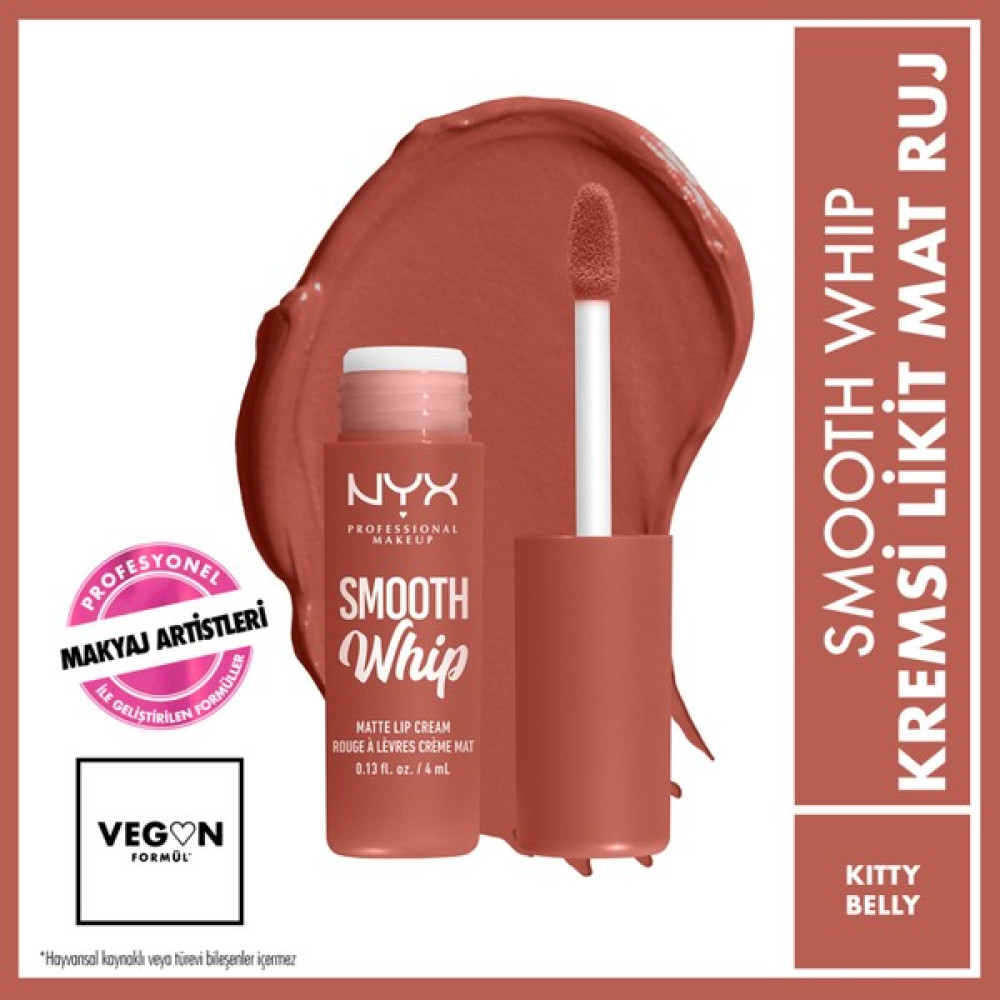 Nyx Professional Makeup Smooth Whip Kremsi Likit Mat Ruj - Kitty Belly Rujlar & Dudak Parlatıcıları Fiyatı