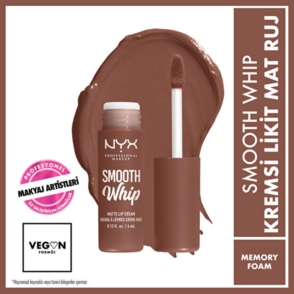 Nyx Professional Makeup Smooth Whip Kremsi Likit Mat Ruj - Memory Foam Rujlar & Dudak Parlatıcıları Fiyatı