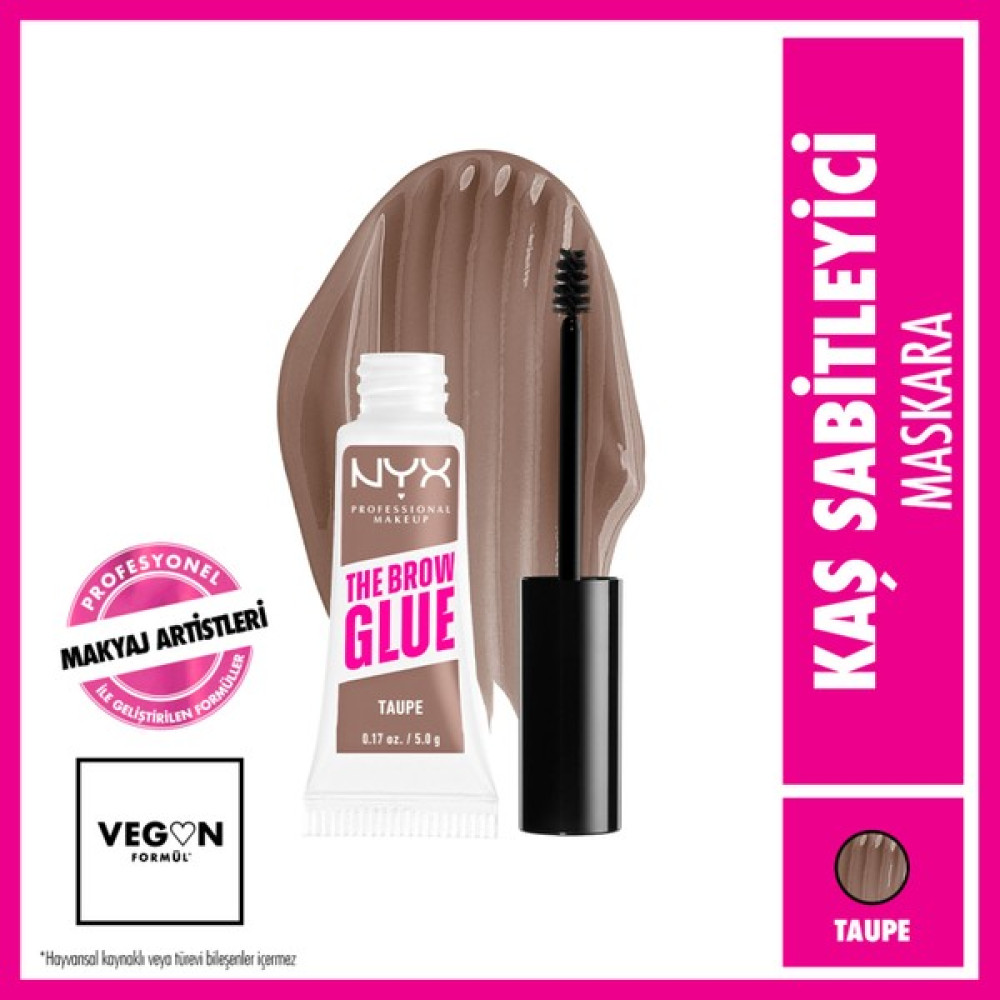 Nyx Professional Makeup The Brow Glue Instant Brow Styler Kaş Sabitleyici Maskara - Taupe - Kahverengi Rimeller / Maskaralar Fiyatı