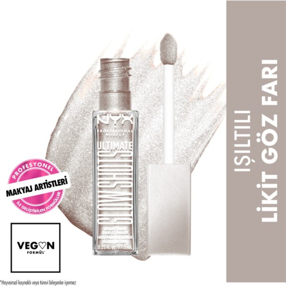 Nyx Professional Makeup Ultimate Glow Shots Işıltılı Likit Göz Farı - 03 Come Thru Coconut - Medium Tones Göz Farı Fiyatı