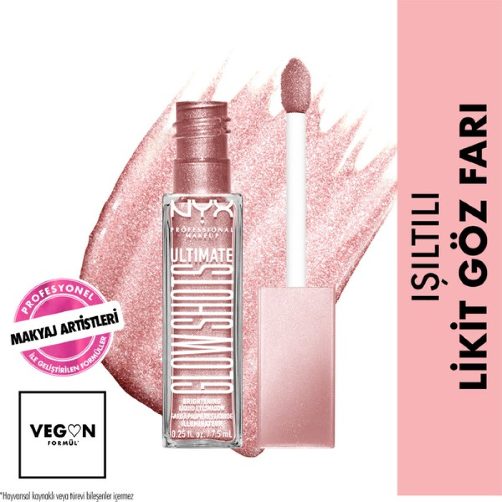Nyx Professional Makeup Ultimate Glow Shots Işıltılı Likit Göz Farı - 04 Grapefruit Glow - Medium Tones Göz Farı Fiyatı