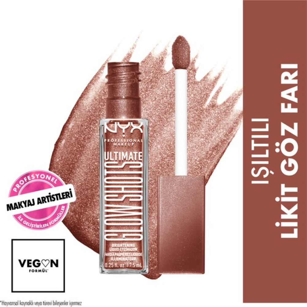 Nyx Professional Makeup Ultimate Glow Shots Işıltılı Likit Göz Farı - 09 Mango Moment - Medium Tones Göz Farı Fiyatı
