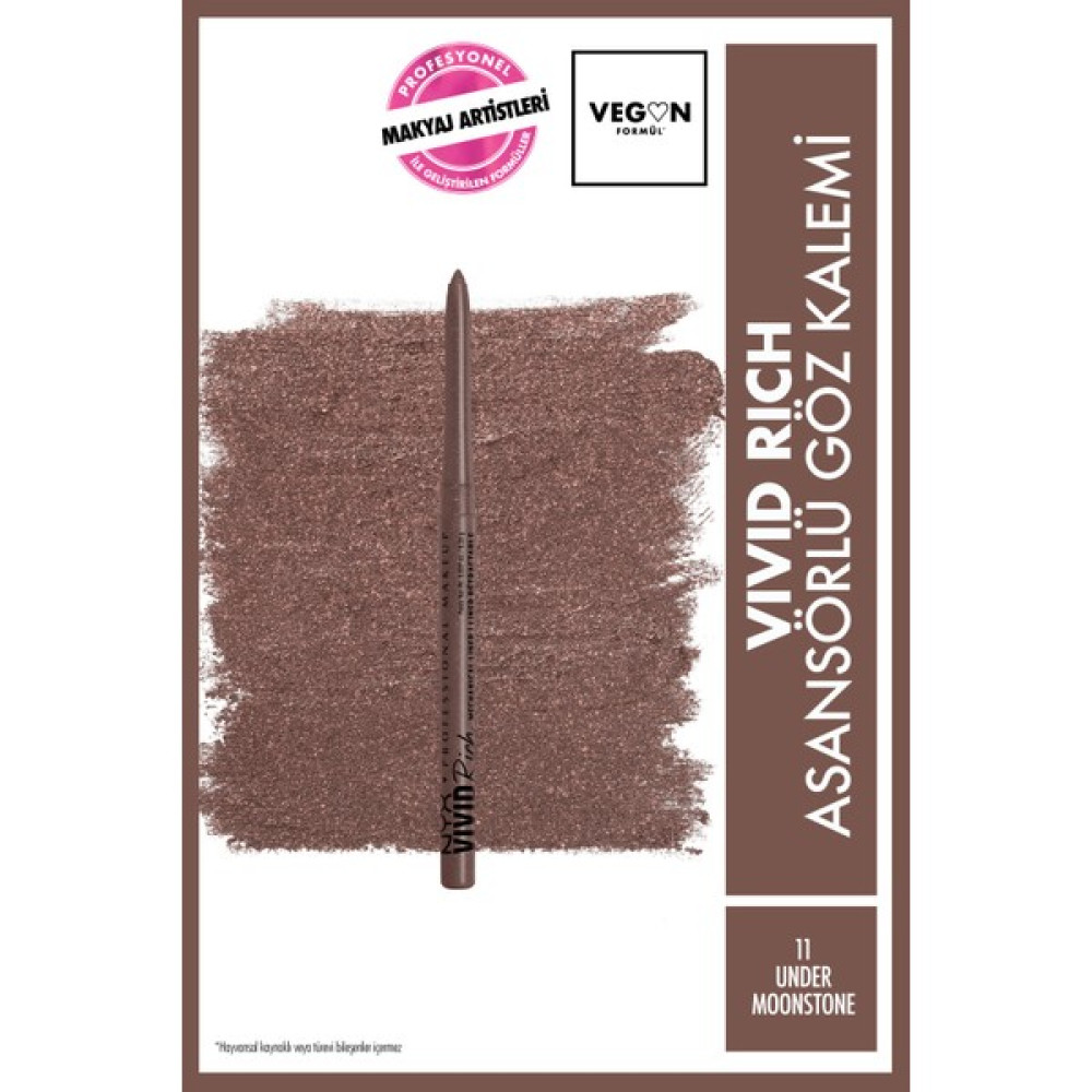 Nyx Professional Makeup Vivid Rich Asansörlü Göz Kalemi - 11 Under Moonstone Göz Kalemleri Fiyatı