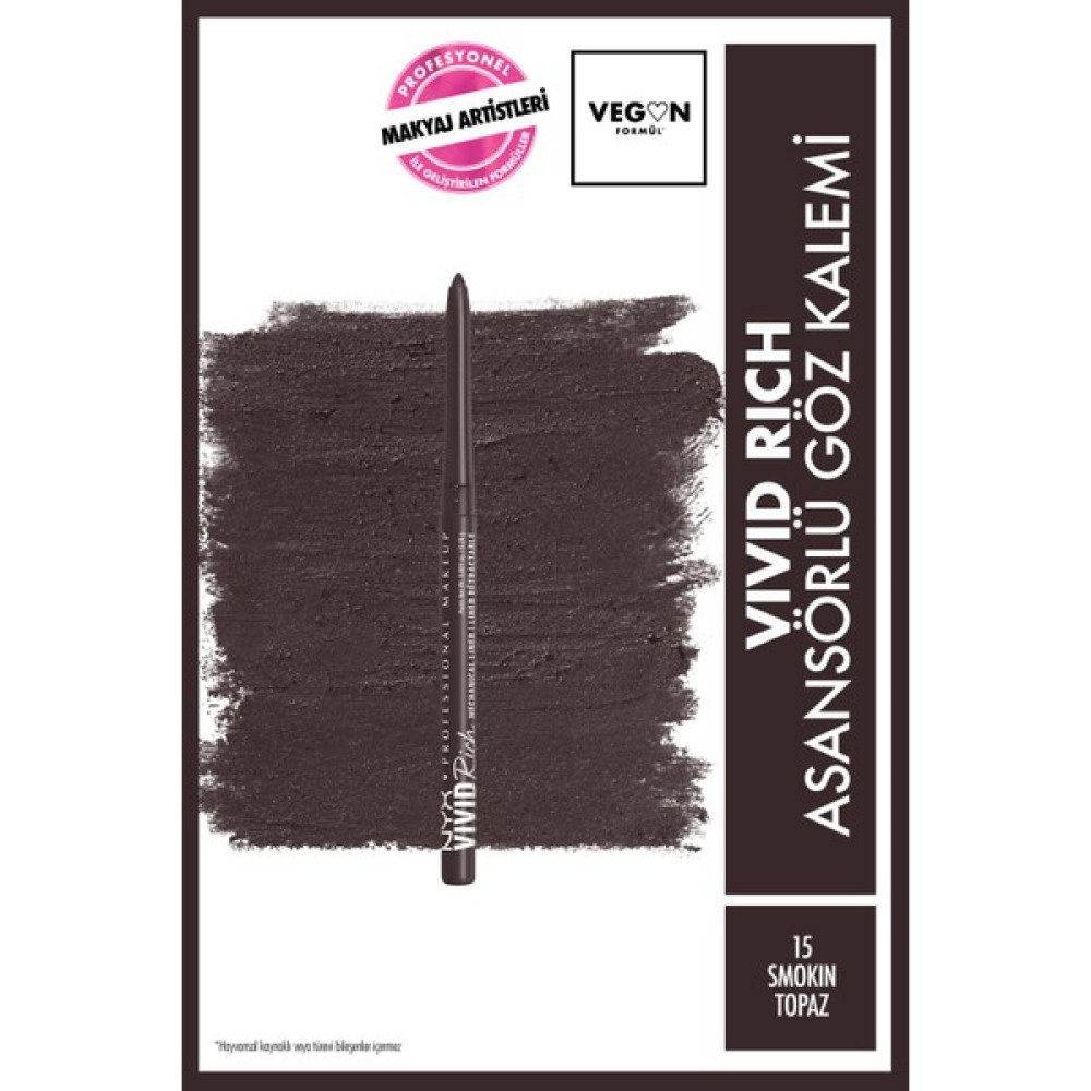 Nyx Professional Makeup Vivid Rich Asansörlü Göz Kalemi - 15 Smokin Topaz Göz Kalemleri Fiyatı