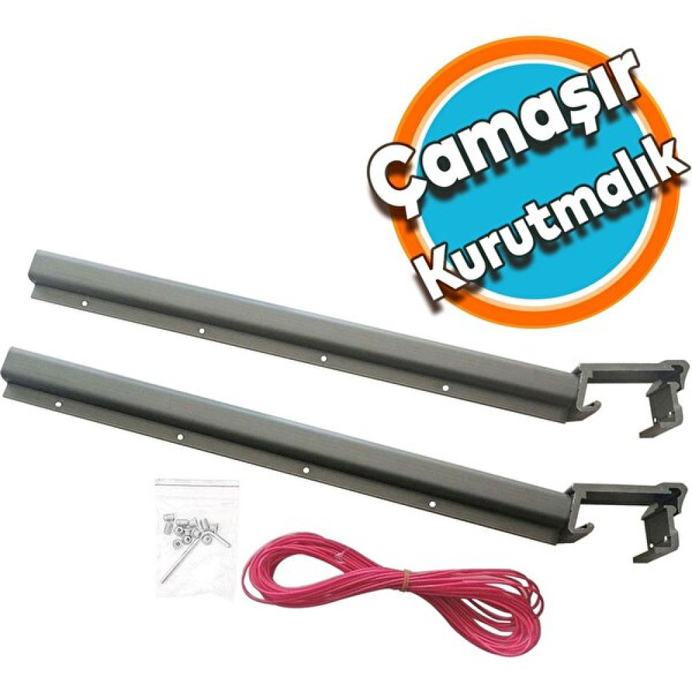 Nzb Balkon Çamaşır Kurutma Askısı Askılık Alüminyum Küpeşte Askılığı Kurutmalık Bronz Kare 8x3 cm Çamaşır Kurutma Makineleri Fiyatı