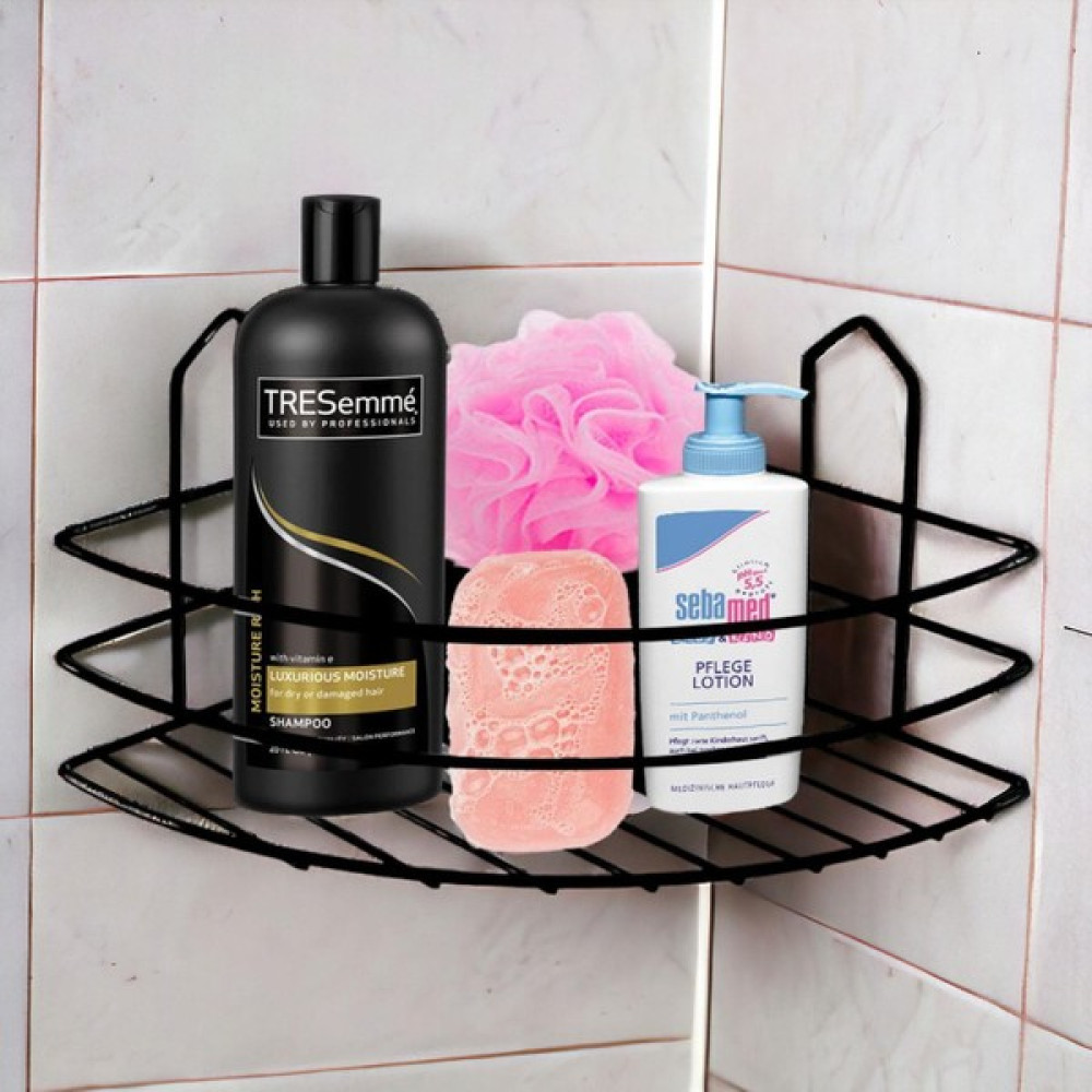 Nzb Banyo Duş Rafı Şampuanlık Köşelik Oval Siyah Tek Katlı Malzemelik Organizer Aksesuar Düzenleyici Mutfak Eşya Rafı Sabunluk Fiyatı