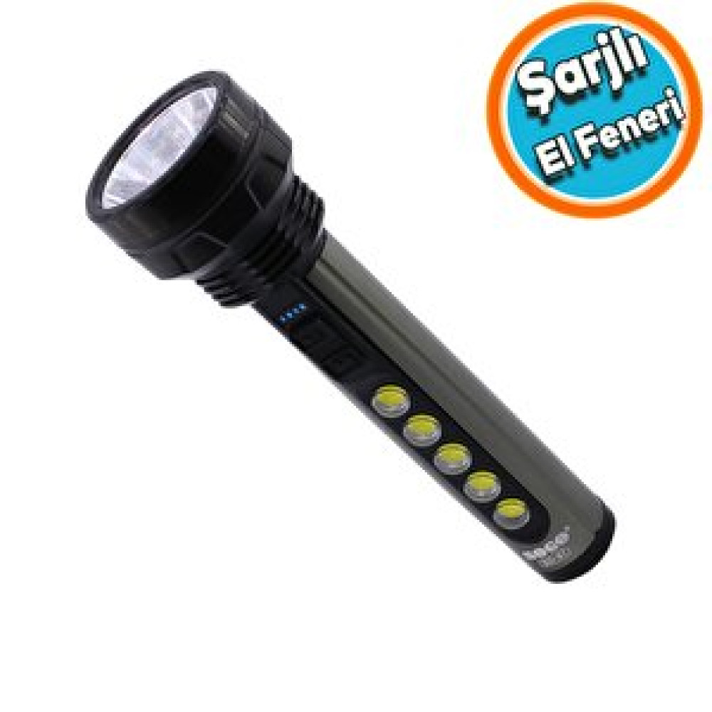 Nzb El Feneri Şarjlı Led Işıldak Kamp El Lambası Gece Aydınlatma 5 W + 3 W Beyaz Işık 1800 Mah El Feneri Fiyatı
