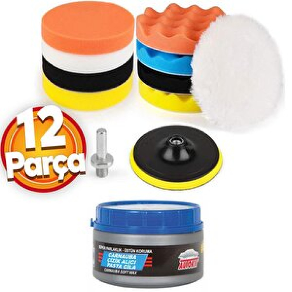 Nzb Pasta Cila Yün Polisaj Süngeri Oto Parlatma Parlatıcı Çizik Giderici Pedi Seti 115 Mm (12 Parça) Oto Bakım & Yenileme Ürünleri Fiyatı