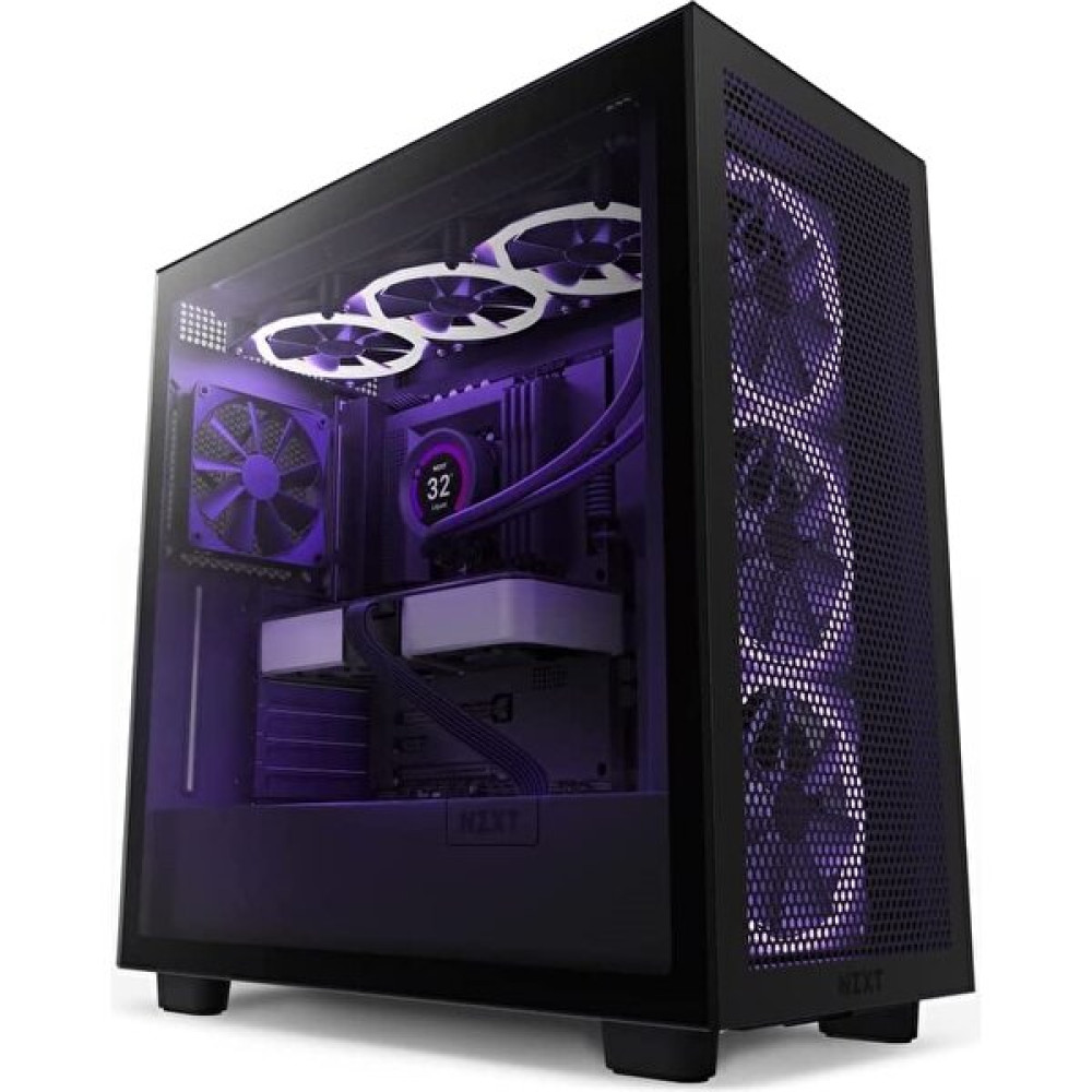 Nzxt CM-H71FB-01 H7 Flow Siyah Tempered Glass Rgb USB 3.2 Atx Mid Tower Kasa PC Kasaları Fiyatı