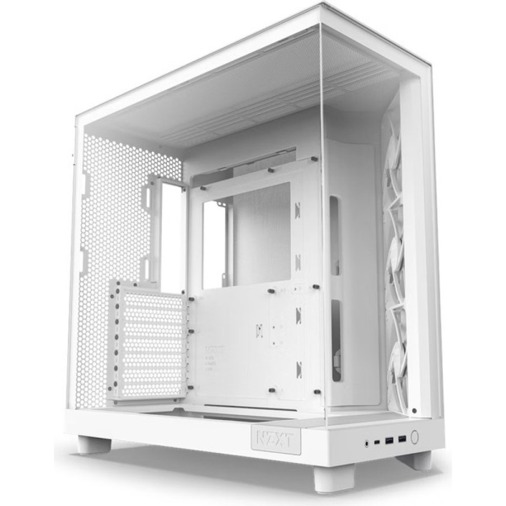 Nzxt H Series H6 Flow 3X120MM (Atx, Micro-Atx, Mini-Itx) CC-H61FW-01 Beyaz Atx Oyuncu Kasası PC Kasaları Fiyatı