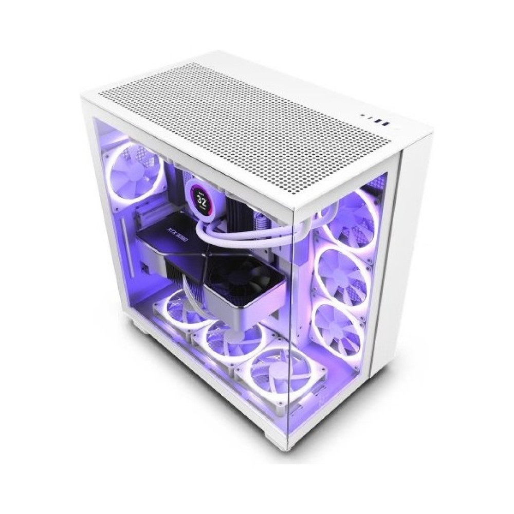 Nzxt H Series H9 Flow CM-H91FW-01 Beyaz Atx Mid Tower Gaming (Oyuncu) Kasa PC Kasaları Fiyatı