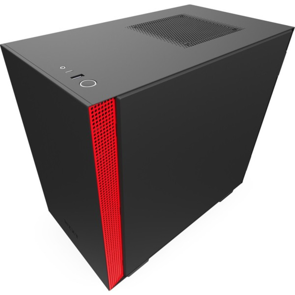 NZXT H210 CA-H210B-BR USB 3.1 Temperli Cam Mat Siyah/Kırmızı Mini-ITX Mini-Tower Gaming (Oyuncu) Kasa PC Kasaları Fiyatı