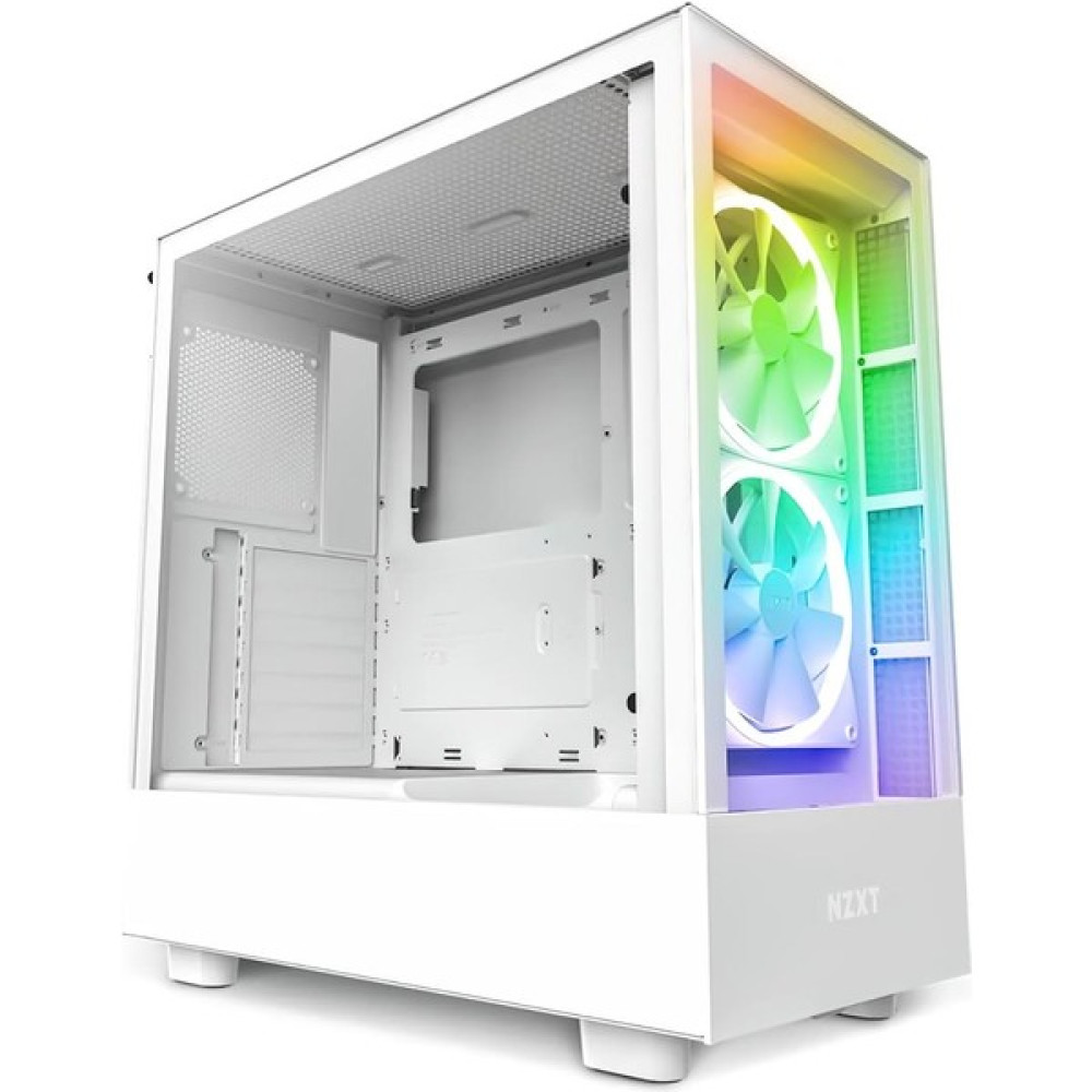 Nzxt H5 Elite CC-H51EW-01 2X140MM RGB/1X120MM Temperli Cam USB Type-C E-Atx Mid-Tower Gaming (Oyuncu) Kasası - Beyaz PC Kasaları Fiyatı
